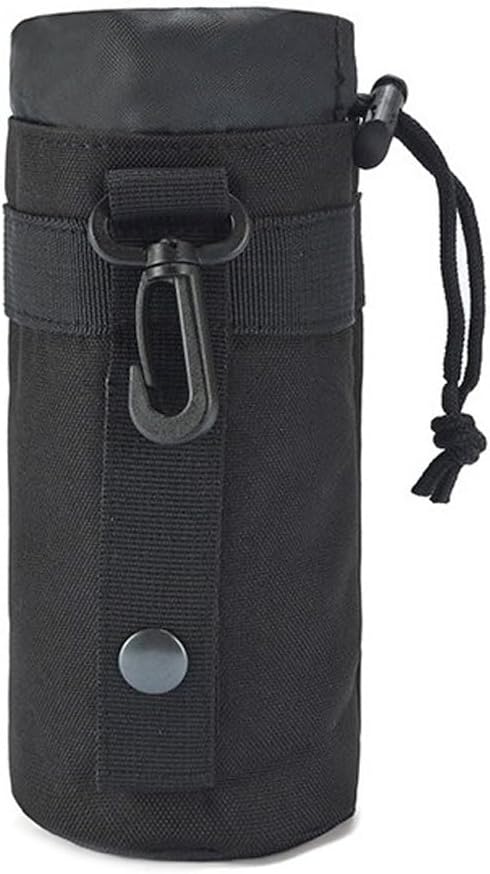 Water Bottle Holder Tactical Water Bottle Pouches Water Bottle Sleeve Bag for Backpack with D-Ring Hook