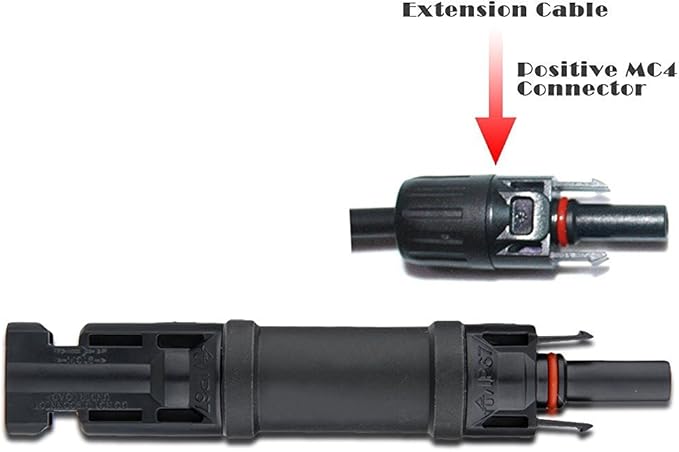 ACOPOWER 15A 4 Pair in-Line Diode Connector Solar Panel Cable Connectors