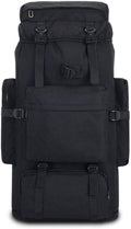 Large-Capacity Travel Bag Outdoor Backpack Men and Women 85L Camouflage Luggage Bag Hiking BackpackBlack