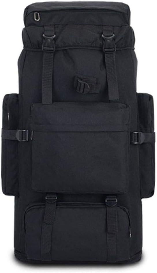 Large-Capacity Travel Bag Outdoor Backpack Men and Women 85L Camouflage Luggage Bag Hiking BackpackBlack