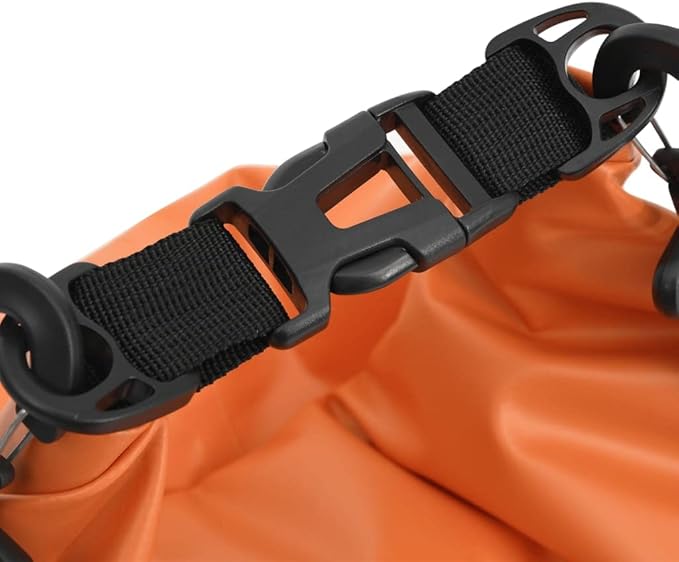 SKM Dry Bag with Zipper Orange 4 gal PVC