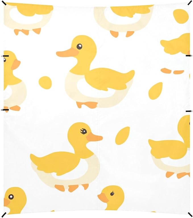 ALAZA Funny Cute Duck Beach Tent Sun Shelter Portable Canopy Sunshade for Outdoor Camping Picnics Backyard Fun 10x9 ft