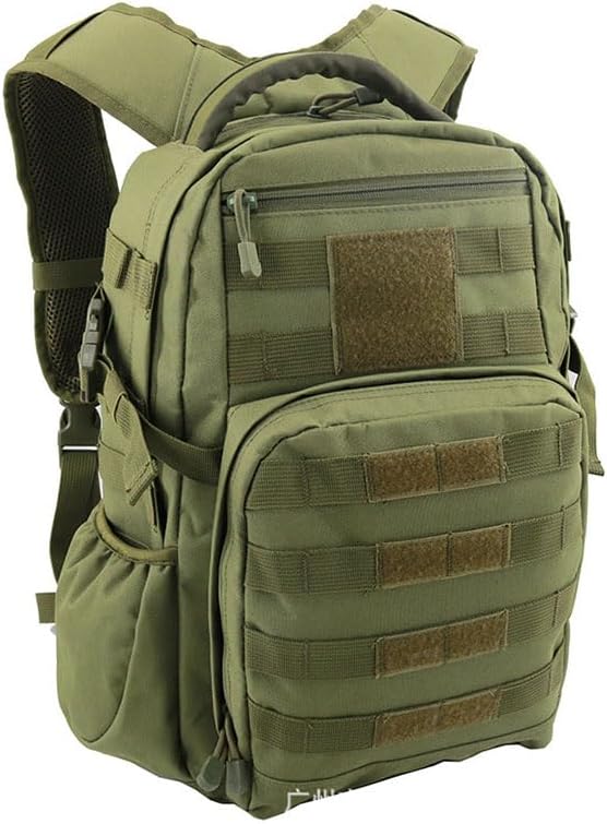 Outdoor Sports Pack Hiking Bag Rucksack Knapsack Combat Camouflage Tactical Backpack- Green