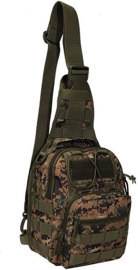 Outdoor Sports Hiking Sling Bag Shoulder Pack Camouflage Tactical Molle Combat Chest Bag