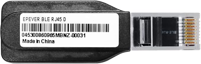 EPEVER Bluetooth Adapter Remote Control with Real Time Data for Tracer-an/BN/Xtra Plug and Play RJ45 RS485 Communication (BLE-RJ45-D)