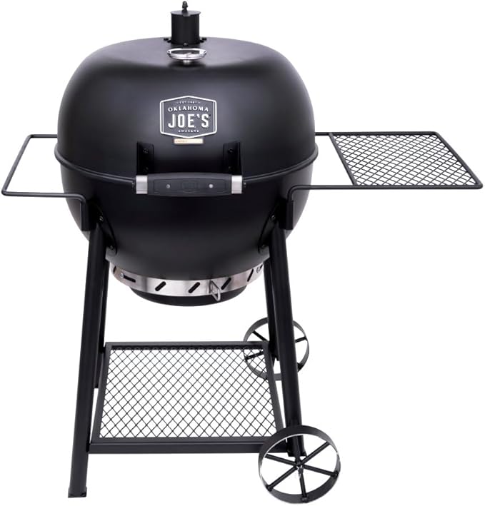 Oklahoma Joe's Blackjack 21.5 in. Heavy-Duty Kettle Charcoal Grill with 382 sq. in. Cooking Area Black