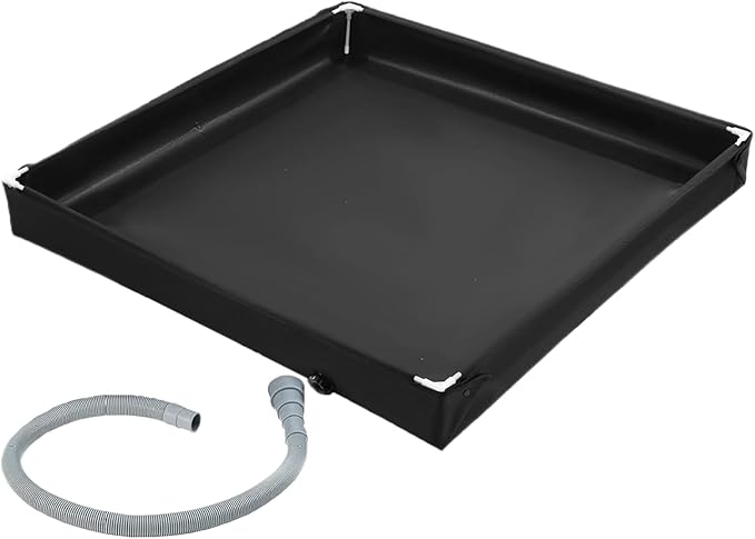 Shower Pan Drain Durable – Lightweight Portable Folding Base Portable Floor Standing Bath Drainage System Outdoor Bathroom Supplies RV Hiking | RV Hiking Awning Camping Tent Premium