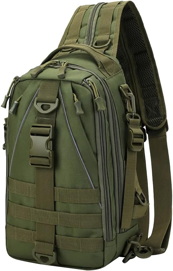 ACEXIER Tactical Chest Bag Camping Multi-Color Shoulder Sling Bag Fishing Hiking Backpack Outdoor Rucksack