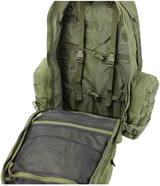 Tactical Assault Pack - Combat Rucksack - 17 Military MOLLE Backpack 27L - Olive Drab