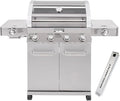 Monument Grills Larger 4-Burner Propane Gas Grills Stainless Steel Cabinet Style with Infrared Side Sear Burners &amp Side Burners with Smoke Box(2 items)