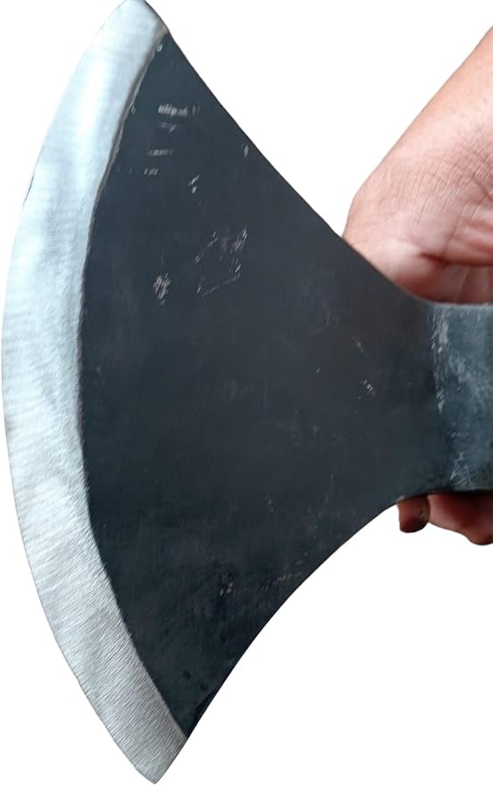 Viking Axe Blade Forged Camping Axe High Carbon Steel EN 45 Sharp Blade Viking Bearded Nordic Handmade Camping Axe Hatchet-Norse Axe Tomahawk Vikings Bearded A04 Axe AZHAN STEEL CRAFT