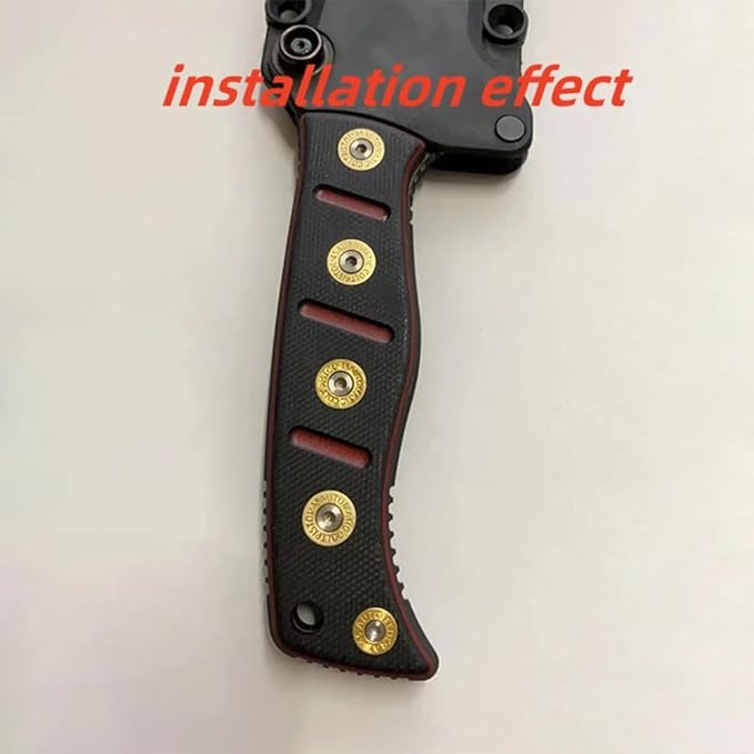 1 Pair G10 Glass Fiber Handle Scales Handles Patch DIY Tool Replacement Grips Fit for Benchmade Fixed Adamas 375(Screws Set Included)