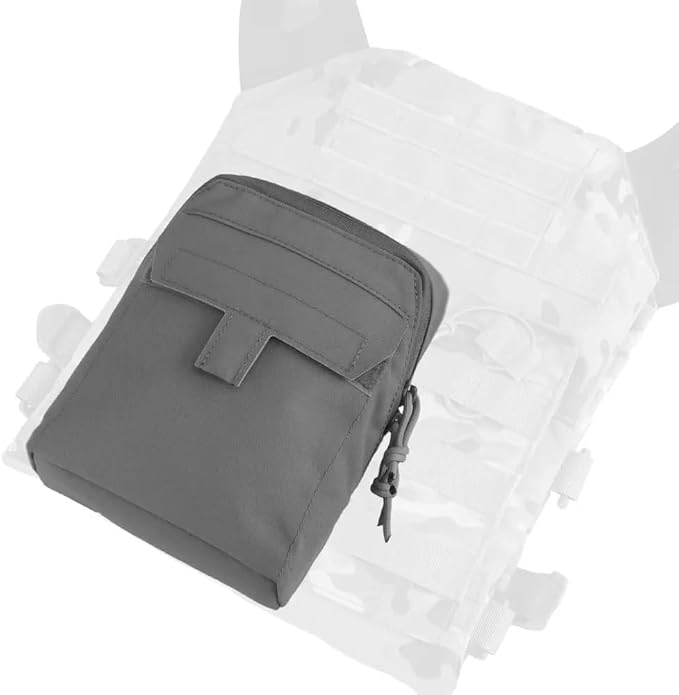MOLLE GP Tactical Utility Pouch - Multi-Functional Magazine Tool Sundry Storage Abdominal Bag for Airsoft Shooting Vest Belt Hiking Hunting(Wolf Grey)