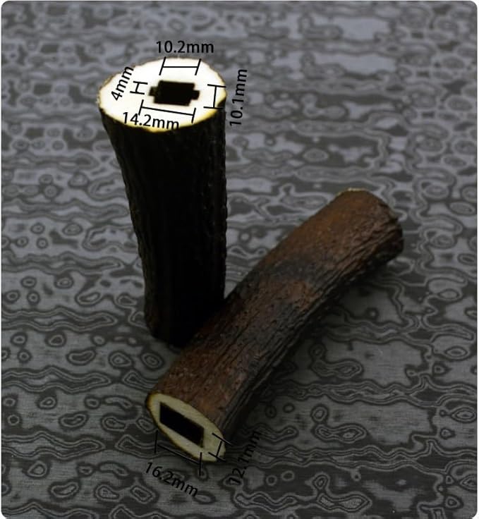2 Pieces Resin Knife Grips Blank DIY Replacement Accessory