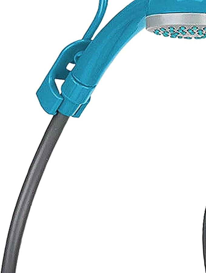 Camping Shower with Electric Pump for Outdoor Use USB Rechargeable Blue