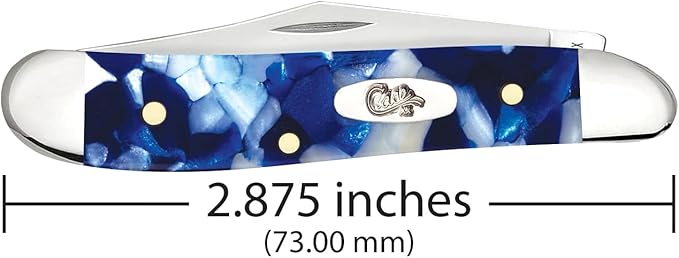 Case XX Pocket Knife PEANUT - BLUE CRACKLE KIRINITE® Item #50723-10220 SS - Length Closed: 2 7/8Inches