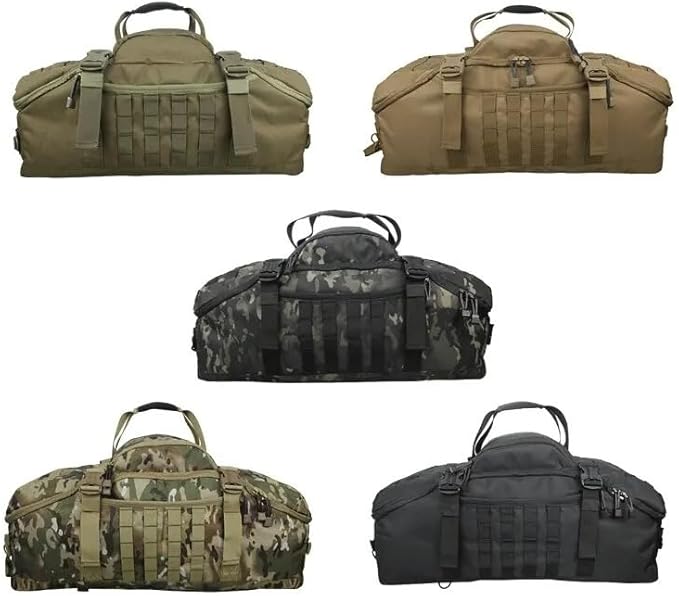 60L 80L Camping Backpacks Men Tactical Backpack Hiking Travel Climbing Rucksack Sports Gym Duffel Bag(L Black)