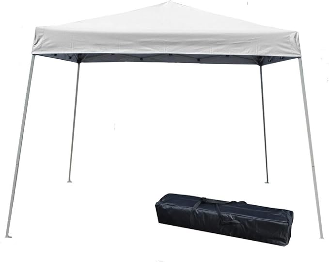 Impact Canopy 283010001 Slant Leg Canopy White-One Sidewall