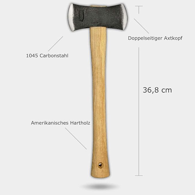 Marbles Outdoors Knives 700DB Double Bit Axe with American Hickory Handles