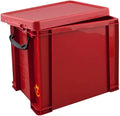 Really Useful Box Red 19.0 L Plastic With Wheels Rectangular 395 x 255 x 290 mm
