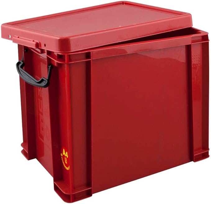 Really Useful Box Red 19.0 L Plastic With Wheels Rectangular 395 x 255 x 290 mm