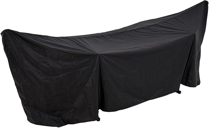Lazy Daze Hammocks 420D Oxford Waterproof Hammock and Stand Cover All-Weather Outdoor Protector with Securing Buckles Straps &amp Elastic Rope UV and Dust Resistant Fits 13-15FT Stands Black