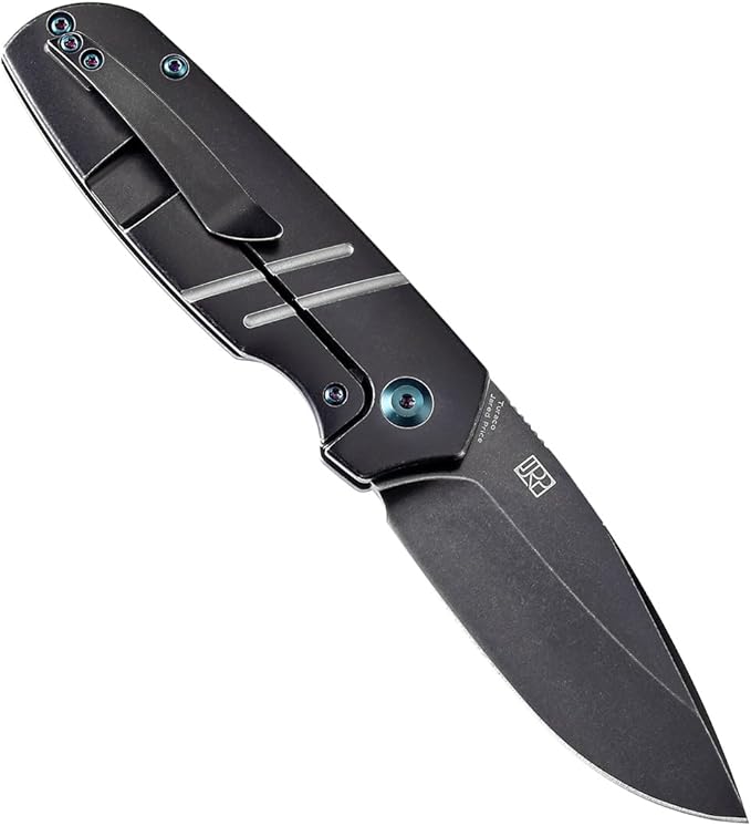 KANSEPT Turaco Pocket Folding Knives for Men EDC Camping Folding Knife 2.85'' CPM-S35VN Material Pocket Folding Knife with Bronze Anodized Titanium Handle Everyday Carry K2049A2