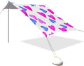 Beach Canopy with Windproof Ropes &amp Sandbags Beach Tent Sun Shade Sun Shelter for Camping Trips Fishing Backyard Fun or Picnics Heart