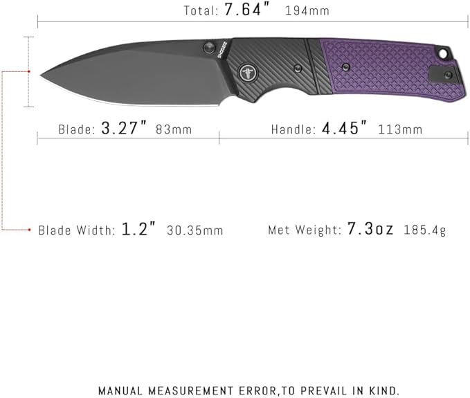 SH00Z1Z Pocket Folding Knife for Man 3.27 14C28N Steel Thumb stud knifeDrop PointPVD Blade with Reversible Clip for Camping &amp Outdoor.XUN125-PGB