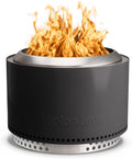Solo Stove Yukon 2.0 + Stand 27 Inch Smokeless Fire Pit – Portable Stainless Steel Outdoor Fireplace - 360° Airflow Technology and Removable Ash Pan – Ideal for 6 or More People 43.9lbs Ash