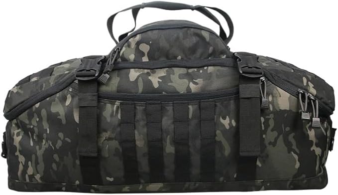 tactical backpack Bolsa de gimnasio táctica militar para hombre morralde 40L 60L 80L impermeable para acampar bolsas de viaje deportivas assault pack ( Color : 40L Black Camo  Size : CHINA )