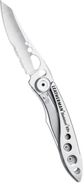LEATHERMAN Skeletool KBX Pocket Multitool with Knife and Bottle Opener Stainless Steel