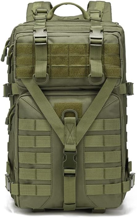 Outdoor Sports Pack Hiking Bag Rucksack Knapsack Combat Camouflage Tactical Backpack - Green