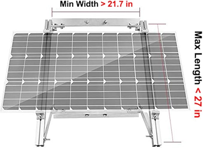 Renogy Solar Panel Side of Pole Mount for 50W/100W Solar Panel (Mount only) for Flat Surface Off-Grid Systems and Panels Up to 100W