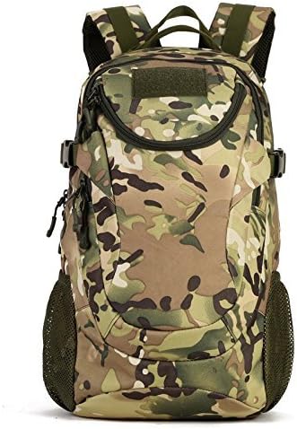 UNISTRENGH 25L Backpack Military Tactical Daypack Water-resistance Assault Gear Rucksack for Hunting Trekking Travelling (CP Camo)
