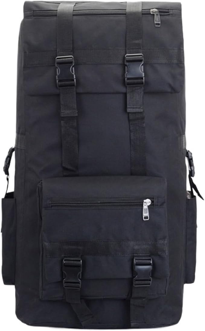 130L Large Camping Backpack Travel Bag Outdoor Luggage Bags Hiking Trekking For Men Molitary Tactical Shoulder Bag(Black)