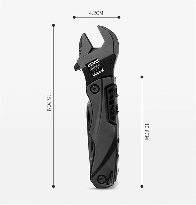 Multi-functional wrench for outdoor camping(Blue)
