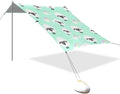 Beach Canopy with Windproof Ropes &amp Sandbags Beach Tent Sun Shade Sun Shelter for Camping Trips Fishing Backyard Fun or Picnics Sheep