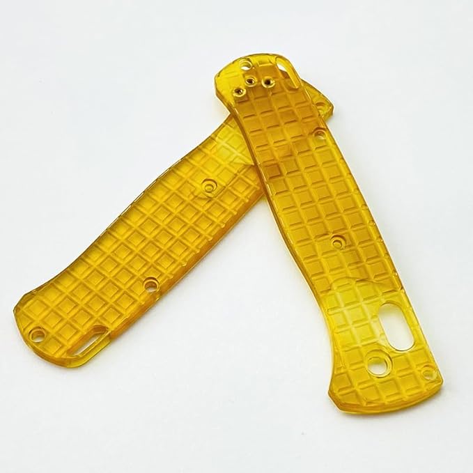 1 Pair Custom Utem Scales Fits for Benchmade Bugout 535 Clear PEI Handle Patch
