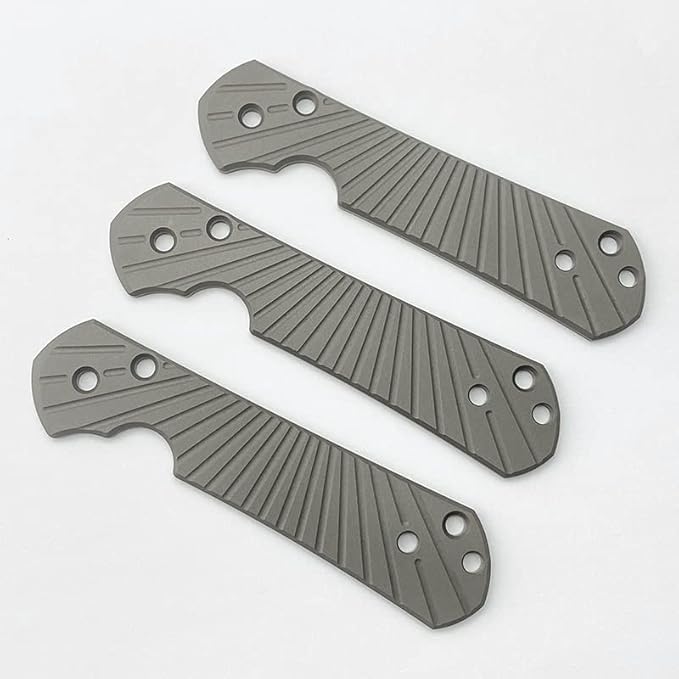 1 Piece Custom Titanium Scales Fits for Chris Reeve Large Sebenza 21 Pocket Knife CNC Sandblasting Handle Patch