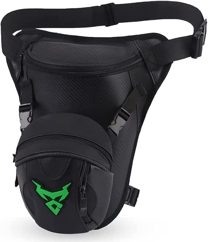 Hebetag Motorcycle Drop Leg Bag Oxford Thigh Waist Pack for Men Women Outdoor Travel Hiking Cycling Tactical Sports Bum Hip Fanny Belt Bag Cell/Mobile Phone Purse Pouch Pack