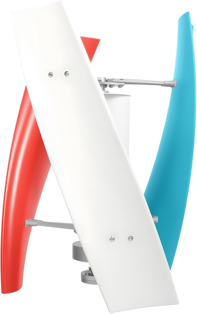 Wind Turbine 400w Vertical Axis Wind Generator with Controller for Boats Cabins Mobile Houses 12V