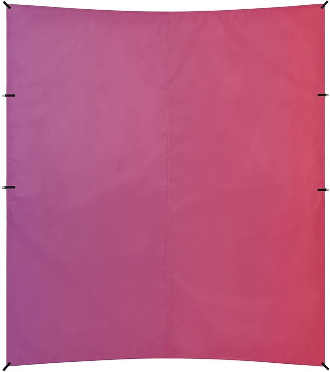 Purple Red Gradient Beach Cabana Tent UPF50+ Protection Waterproof Sun Shelter with Sandbags &amp Sand Shovel for Camping Picnics Backyard &amp Fishing