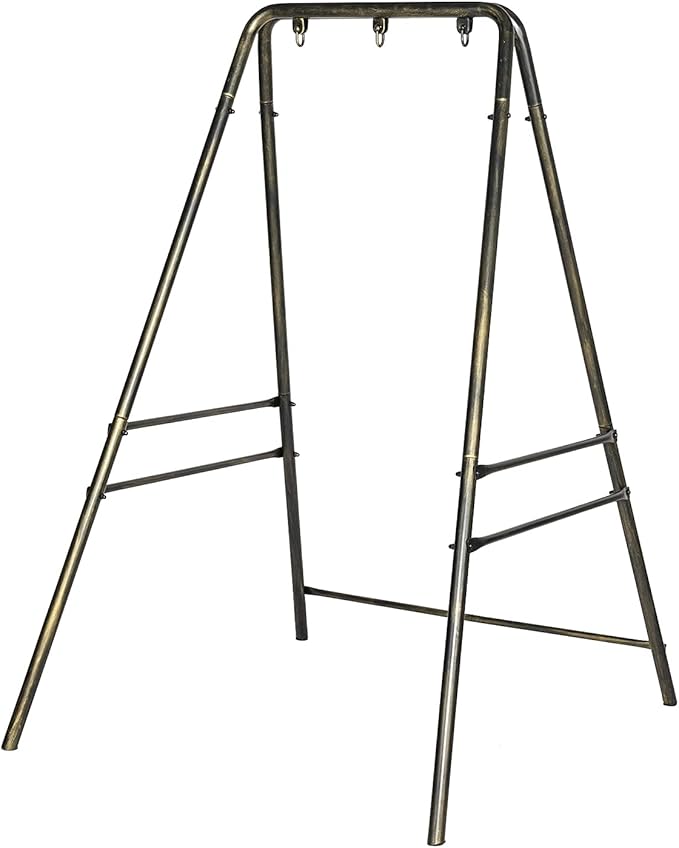 ONCLOUD Outdoor Hanging Chair Stand Heavy-Duty 450 LBS Support Outdoor Hammock Chair Stand for Patio Garden and Backyard (Antique Bronze Finish)