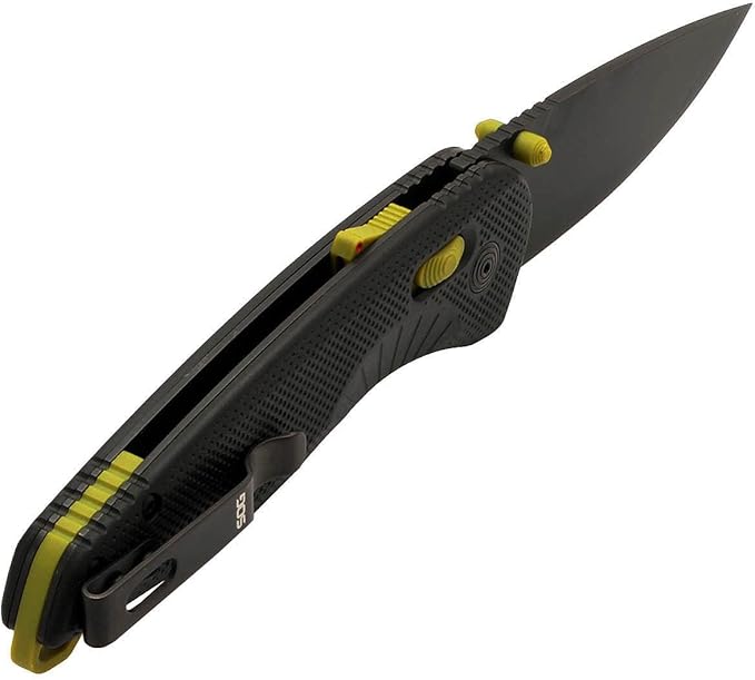 SOG Aegis AT Ambidextrous Outdoor Pocket Easy to Carry Folding Knives | CRYO D2 Stainless Steel Blade | AT-XR Lock