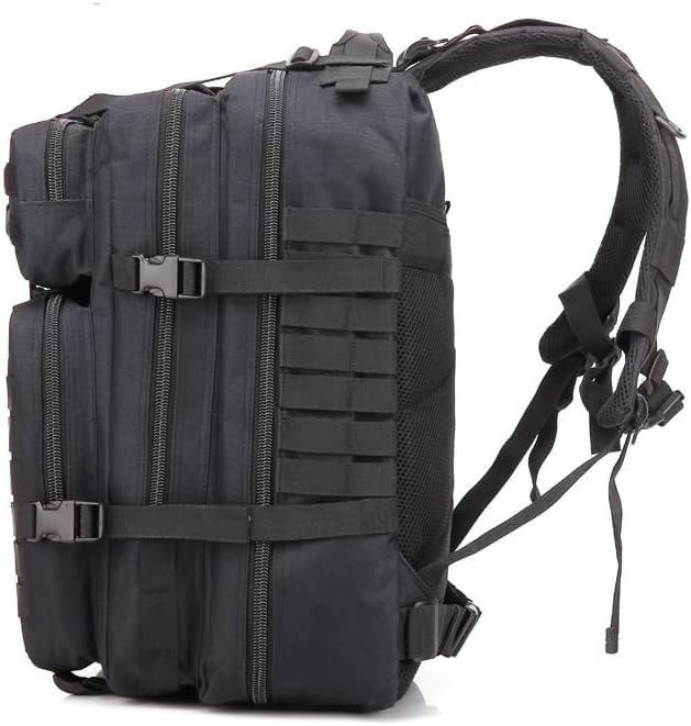Outdoor Sports Pack Hiking Bag Tactical Rucksack Camo Knapsack Combat Camouflage Tactical 45L Molle Backpack -A-Tacs FG