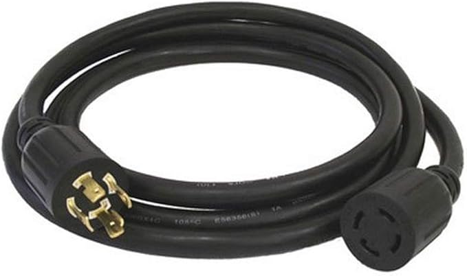Generac 6328 25-Foot 30-Amp Generator Cord with NEMA L14-30 Ends for Maximum 7500 Watt Generators - Reliable Power Connection for Your Generator