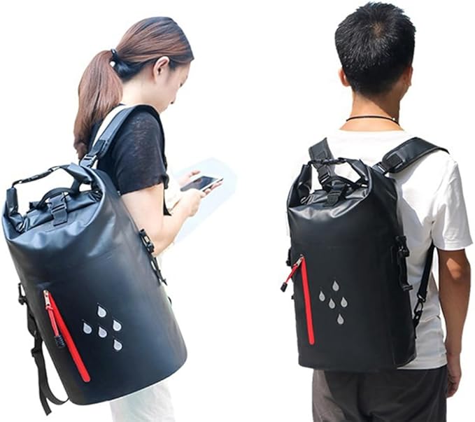 Waterproof Backpack 25L Heavy-Duty Dry Bag for Rafting Beach Hiking &amp Rainy Commute Floating with Comfort Straps