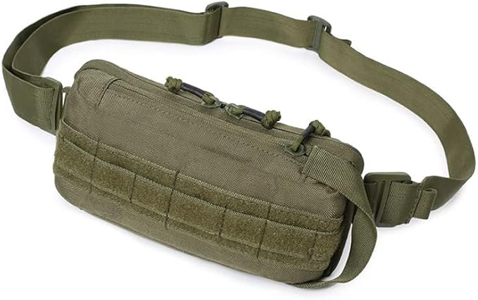 Outdoor Tactical Bag Assault Combat Waistpack Camouflage Tactical Molle Waist Pack - Green