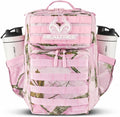WOLFpak 15L Slim Tactical Gym Backpack (Realtree APX Flushing Pink) Durable 1000D Waterproof Oxford Material | Minimalist Daypack w/Laptop Pocket &amp Dual Cup Holders |